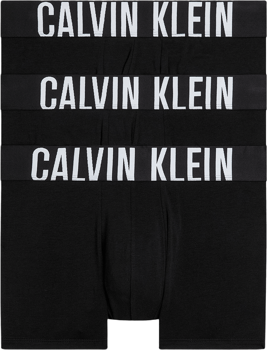 3 Pack Trunks - Intense Power Cotton, från Calvin Klein, i färgen Black/Black/Black.