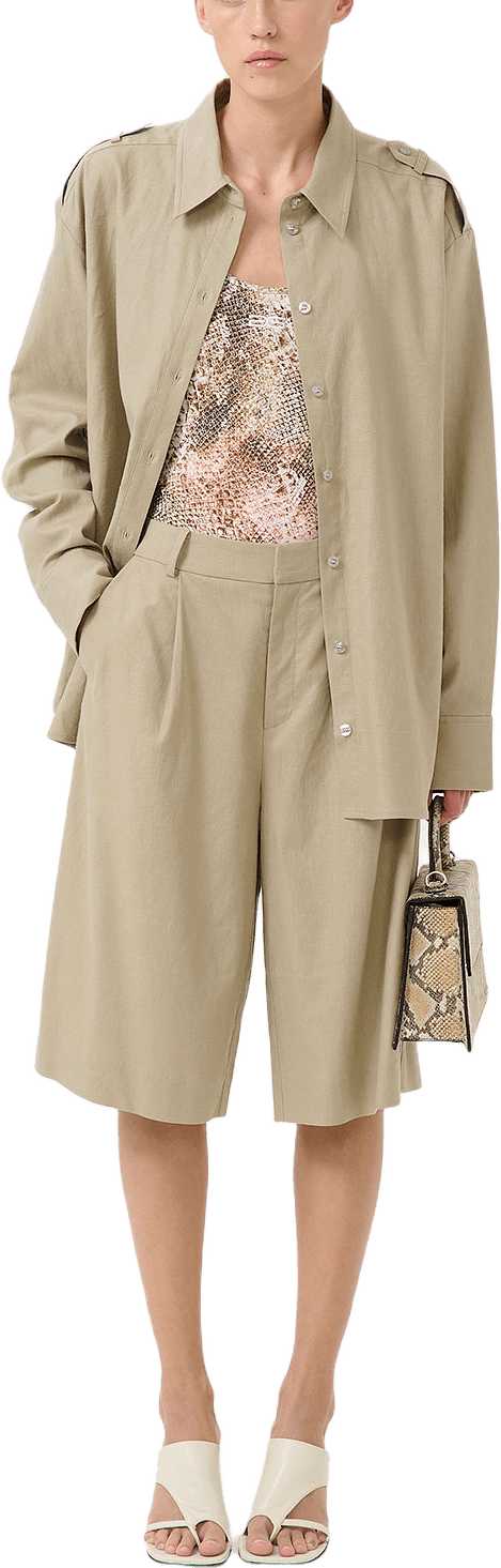 GZizza linen MW shorts