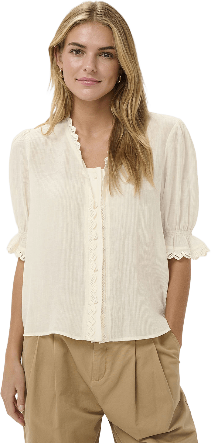 KristelSZ Shirt, från Saint Tropez, i färgen Ice.