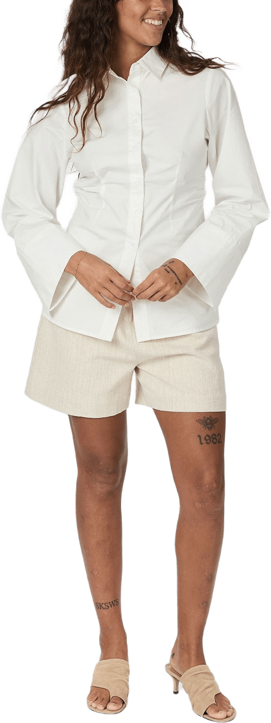 Caroli Poplin Shirt, från Neo Noir, i färgen White.