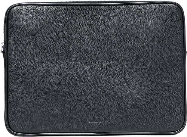 Leather Laptop Case Piping, från Sandqvist, i färgen Black.