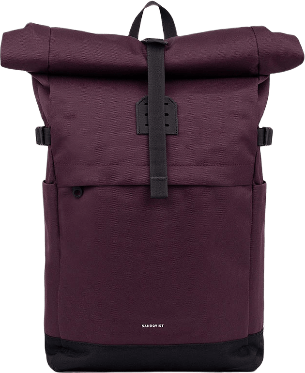 Icon Rolltop Backpack M, från Sandqvist, i färgen Cabernet.