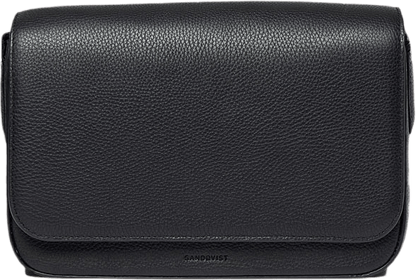 Leather Plain Crossbody, från Sandqvist, i färgen Black.