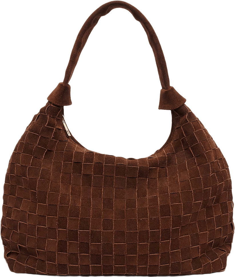 Big Dandy Braided Suede Dark Brown w. Gold
