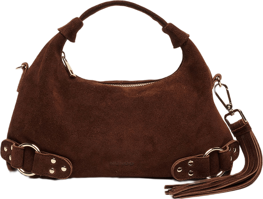 Dandy Fringe Suede Dark Brown w. Gold, från Nunoo, i färgen Dark Brown.