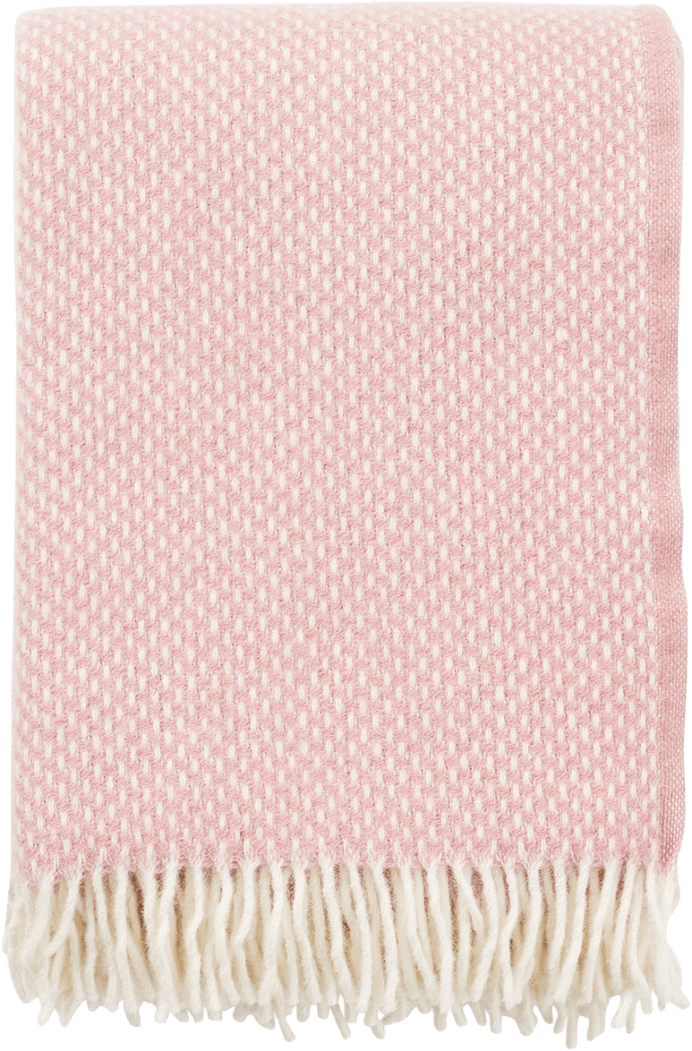 Ullpläd Preppy, från Klippan, i färgen Rosa.