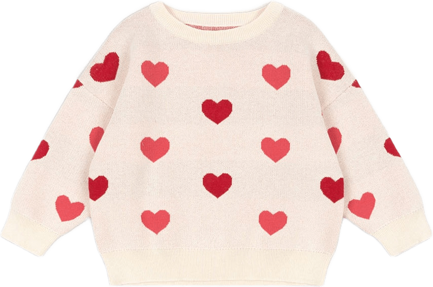 LAPIS KNIT SWEATER GOTS, från Konges Sløjd, i färgen Coeur Coloré Duo Pink.