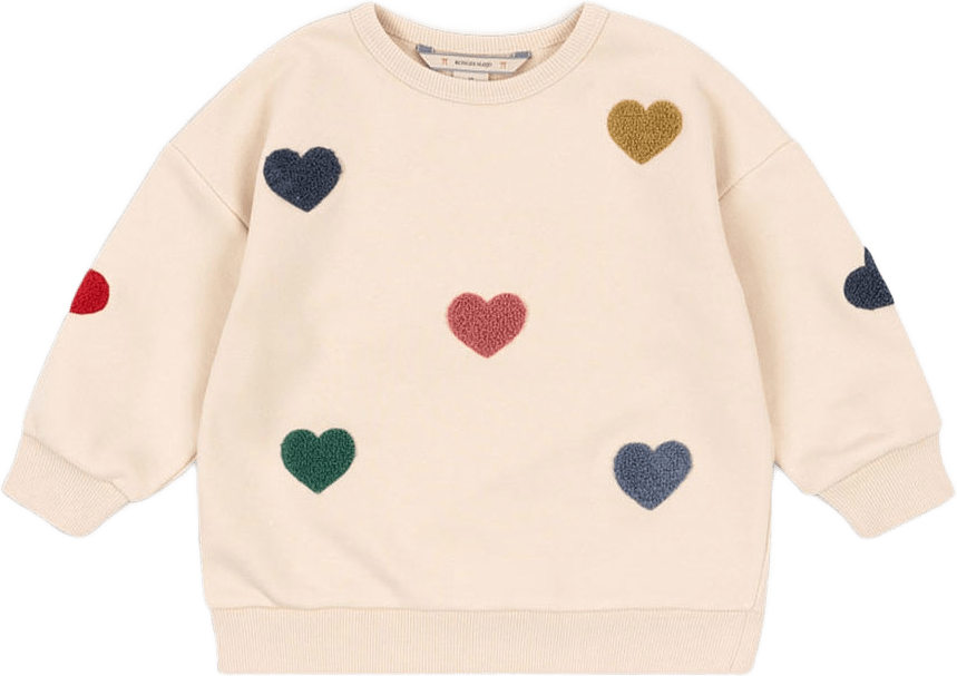 LOU TERRY SWEAT SHIRT OCS, från Konges Sløjd, i färgen Multi Heart.