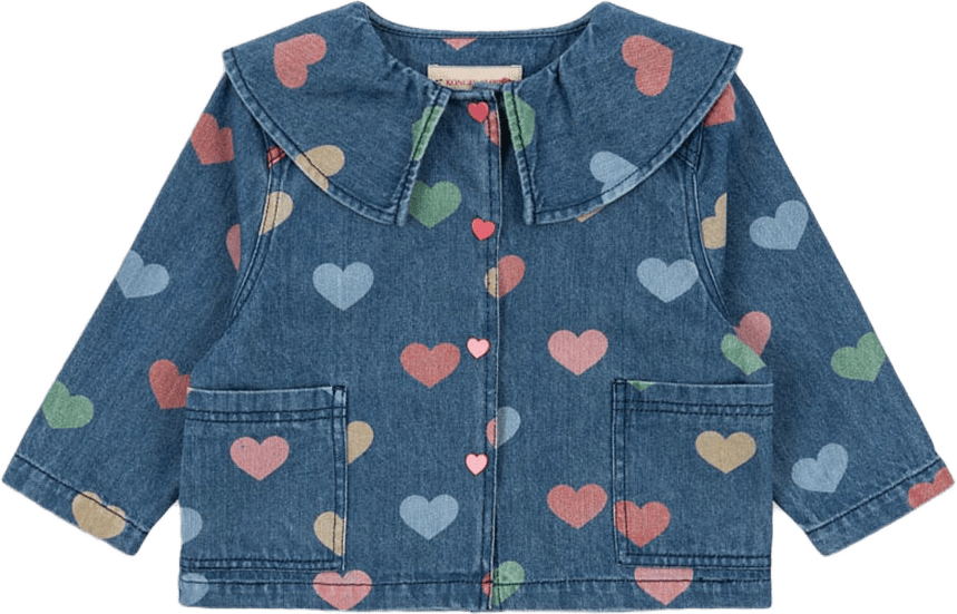 MAGOT DENIM SHIRT GOTS, från Konges Sløjd, i färgen Bon Coeur Coloré.