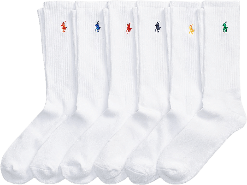 Cotton-Blend Crew Sock 6-Pack