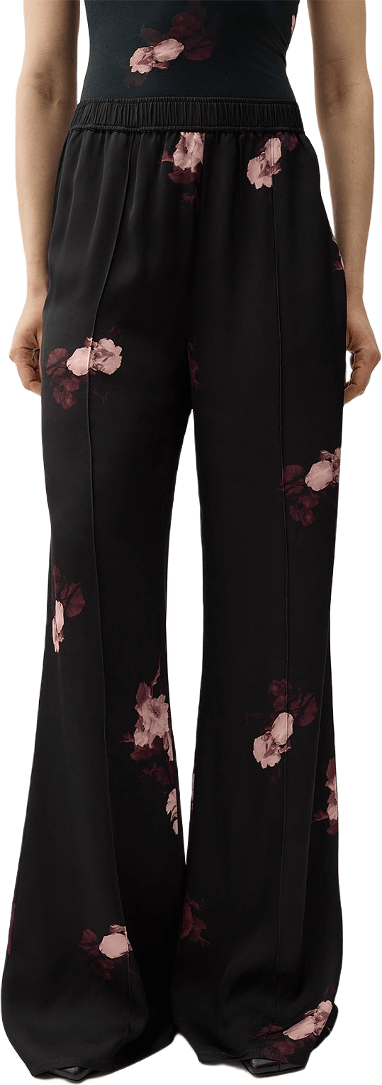 Ezra Bouquet Chine Pants, från Rodebjer, i färgen Wine/Black.