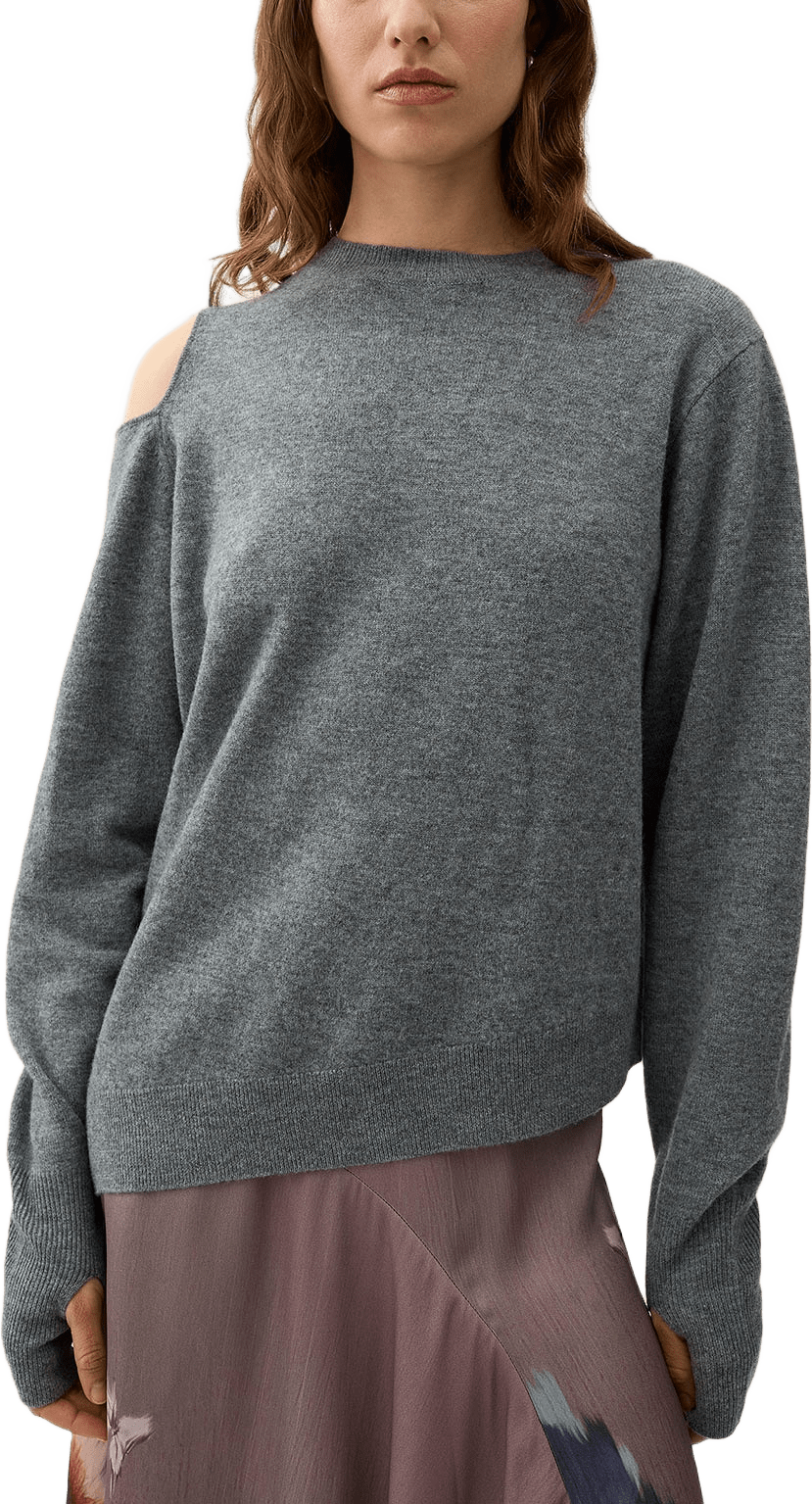 Acer Sweater, från Rodebjer, i färgen Light Grey Melange.
