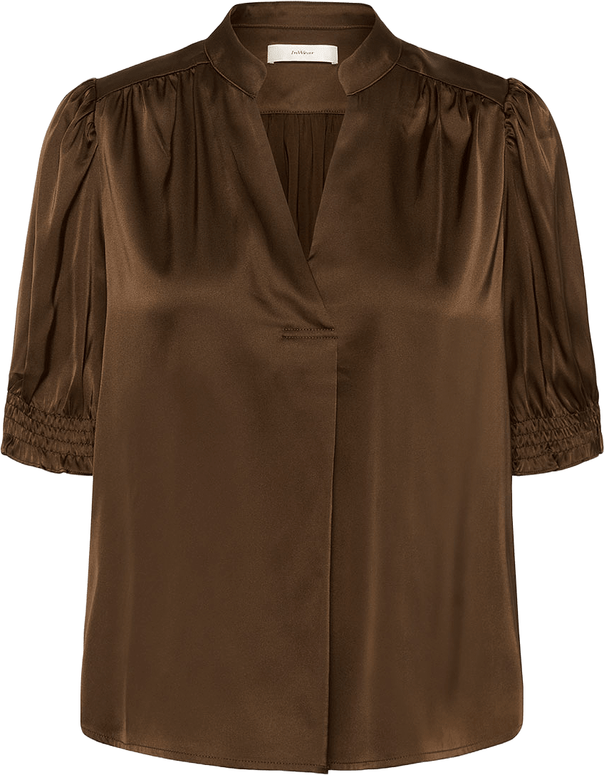 IdinaIW Blouse, från Inwear, i färgen Chocolate Brown.