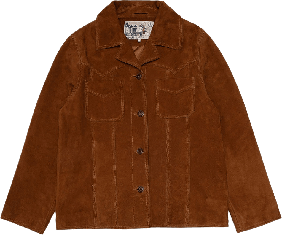 Peggy Suede Jacket Cognac, från Nudie Jeans, i färgen Cognac.