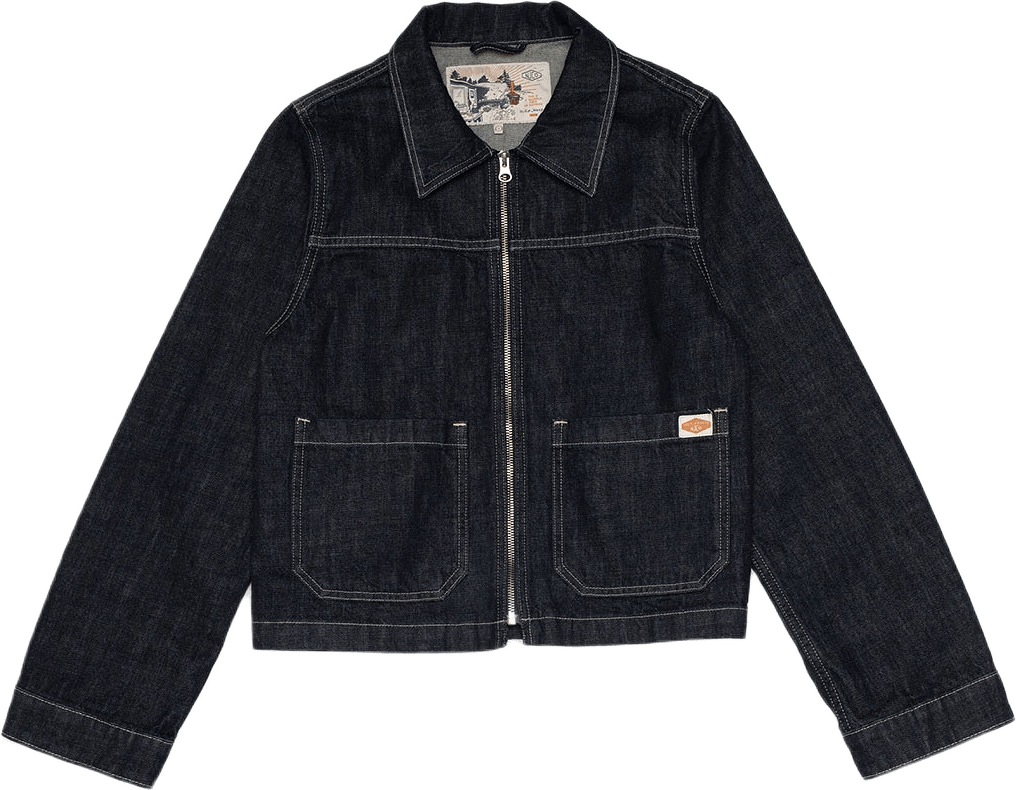 Anja Workwear Denim Jacket Dark Blue