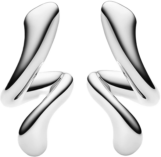 Coil Curl Studs Silver Earrings, från Maria Black, i färgen Silver.