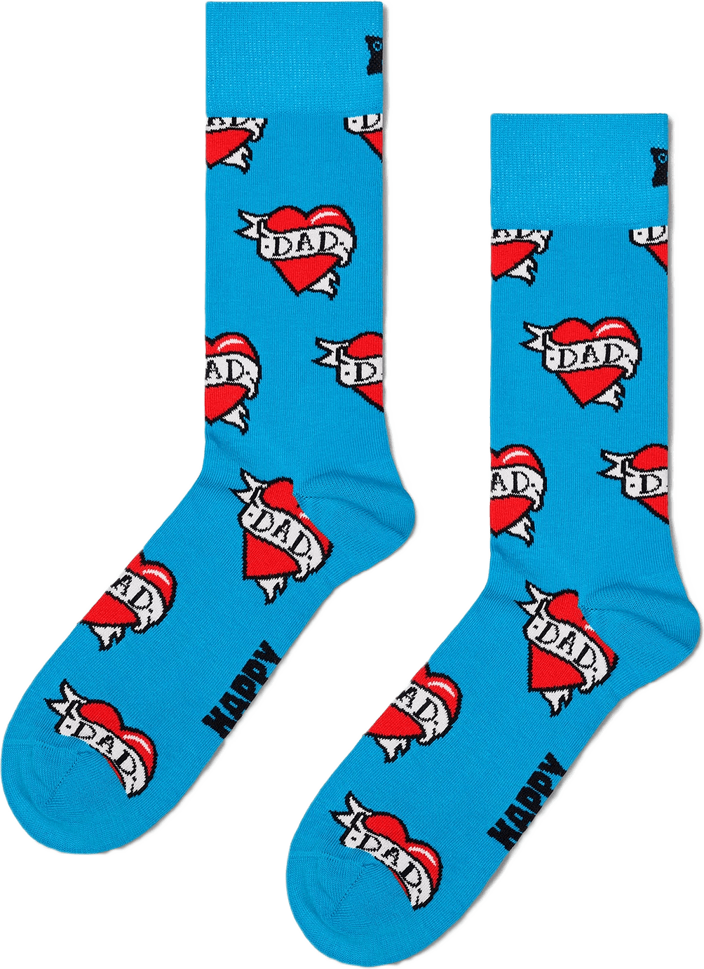 I Love Dad Sock, från Happy Socks, i färgen Turquoise.