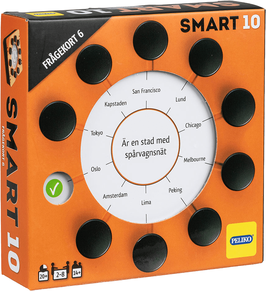 Smart 10 frågekort 6, 200 st, från Peliko, i färgen Multicolor.
