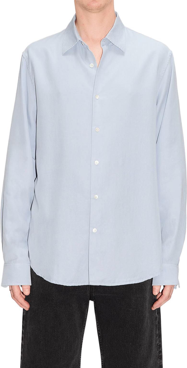 Air Clean Shirt, från Hope, i färgen Dusty Blue.