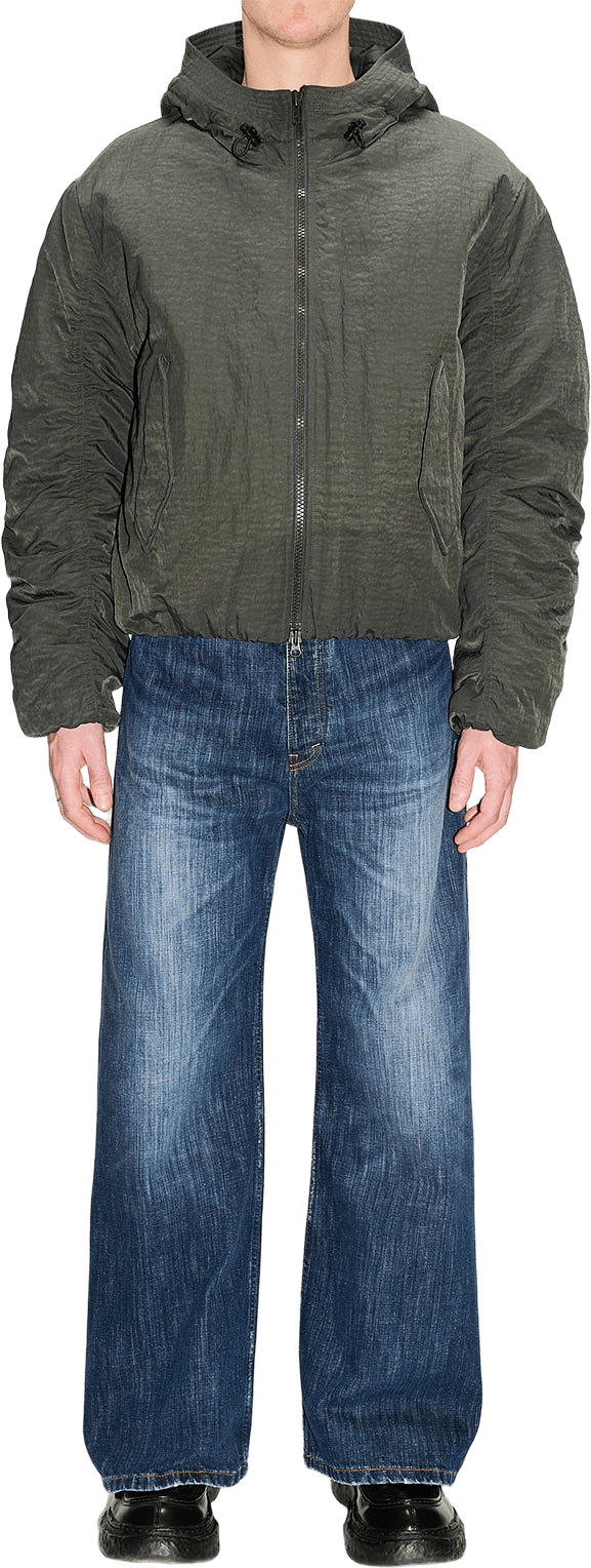 Explorer Jacket, från Hope, i färgen Dark Grey Vintage Nylon.