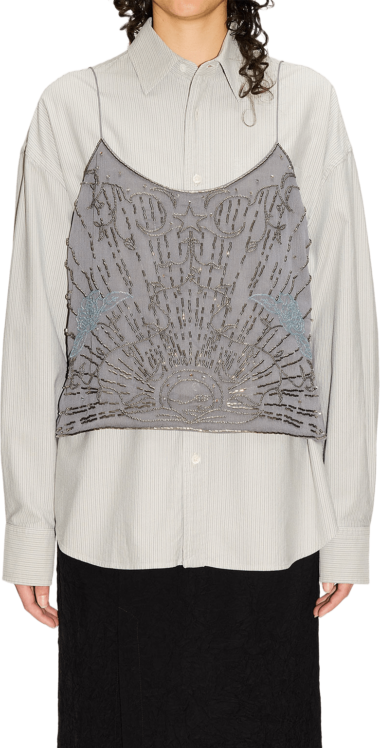 Layer Top, från Hope, i färgen Embellished Grey Crepe.