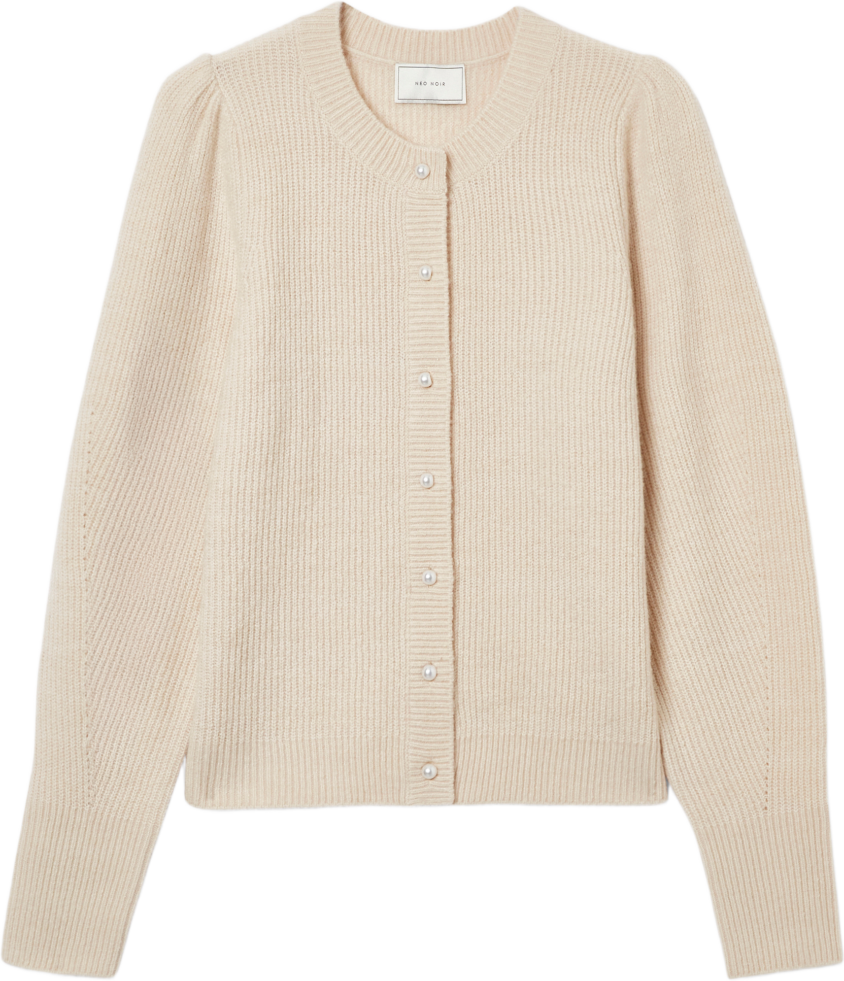 Nuna Knit Cardigan, från Neo Noir, i färgen Ivory.