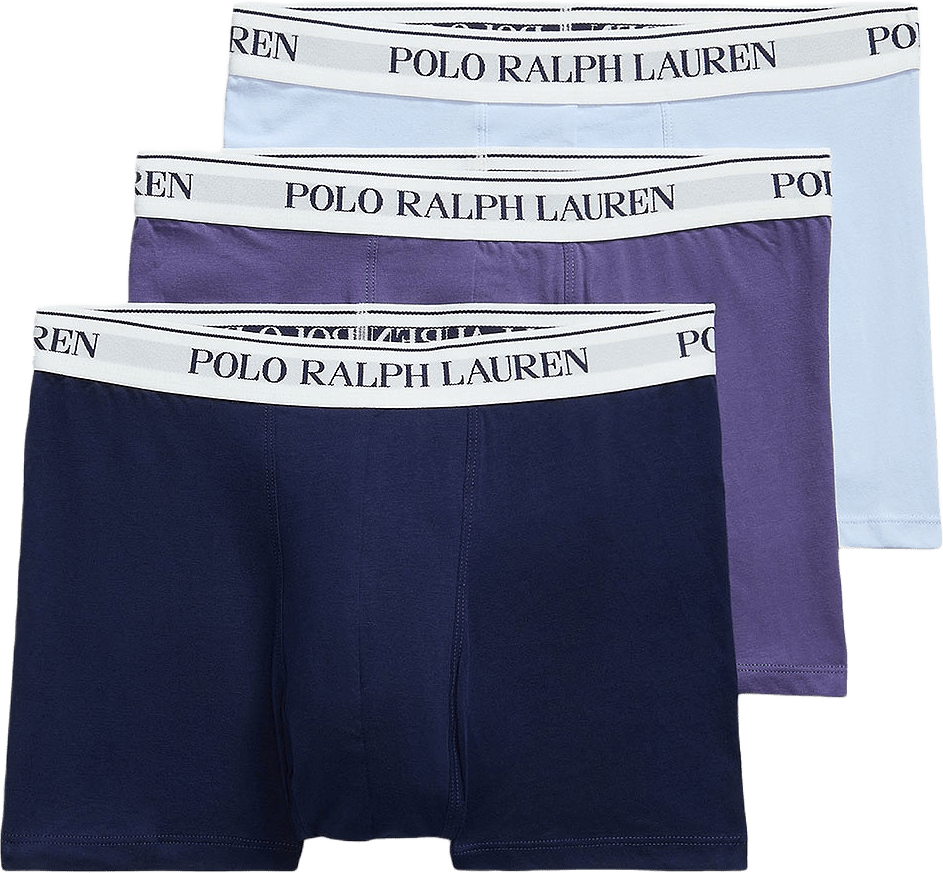 Classic Stretch-Cotton Trunk 3-Pack, från Polo Ralph Lauren, i färgen 3pk Jnbery/Oxfrd Blue/Cr Navy.