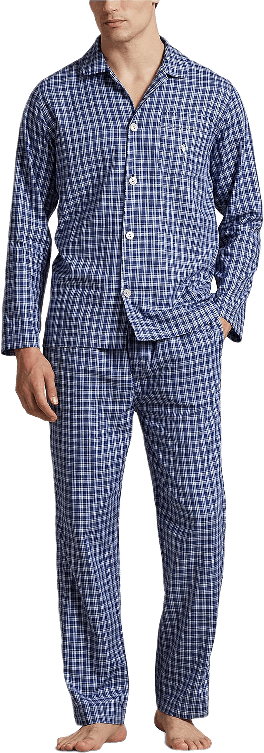 Monogram-Print Cotton Pajama Set