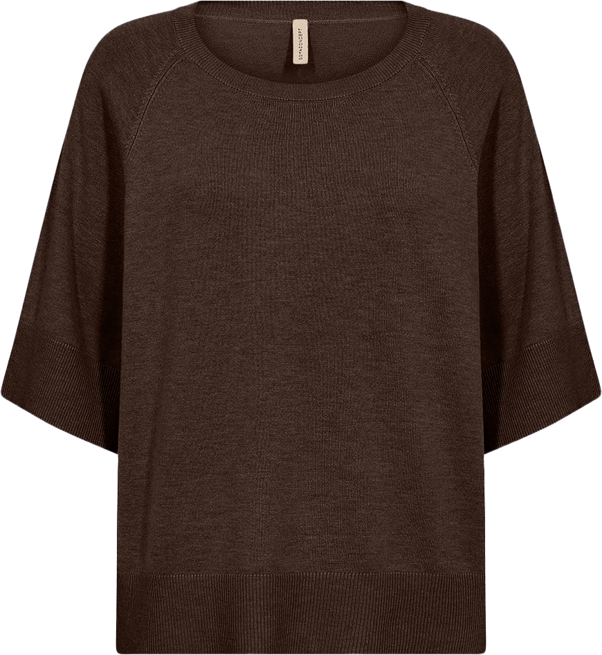 Sc-Dollie 791 Pullover, från Soyaconcept, i färgen Hot Fudge Melange.
