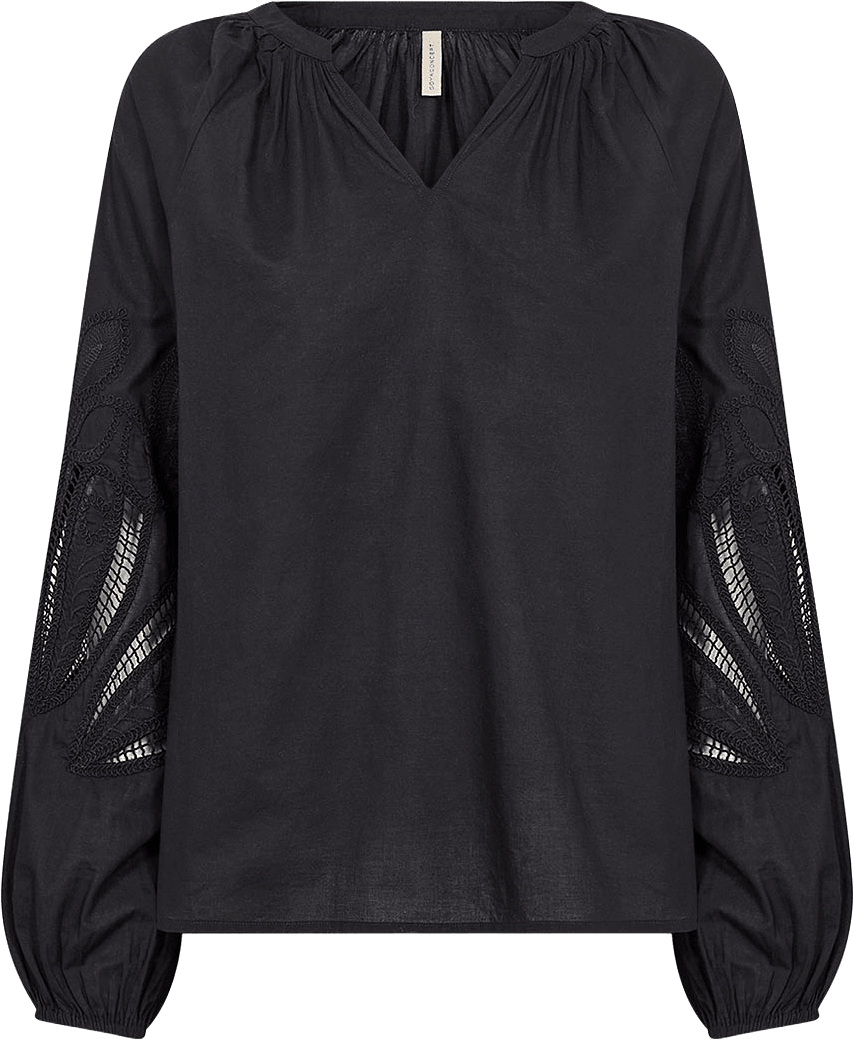 Sc-Caliste 21 Blouse, från Soyaconcept, i färgen Black.
