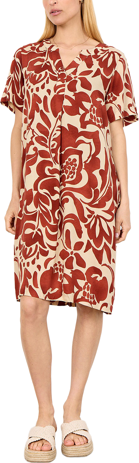 Sc-Senta 3 Blouse, från Soyaconcept, i färgen Mineral Red Combi.