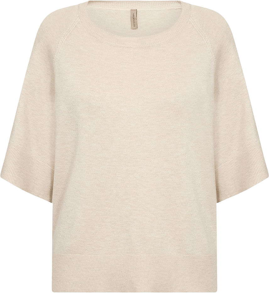 Sc-Dollie 791 Pullover, från Soyaconcept, i färgen Cream Melange.