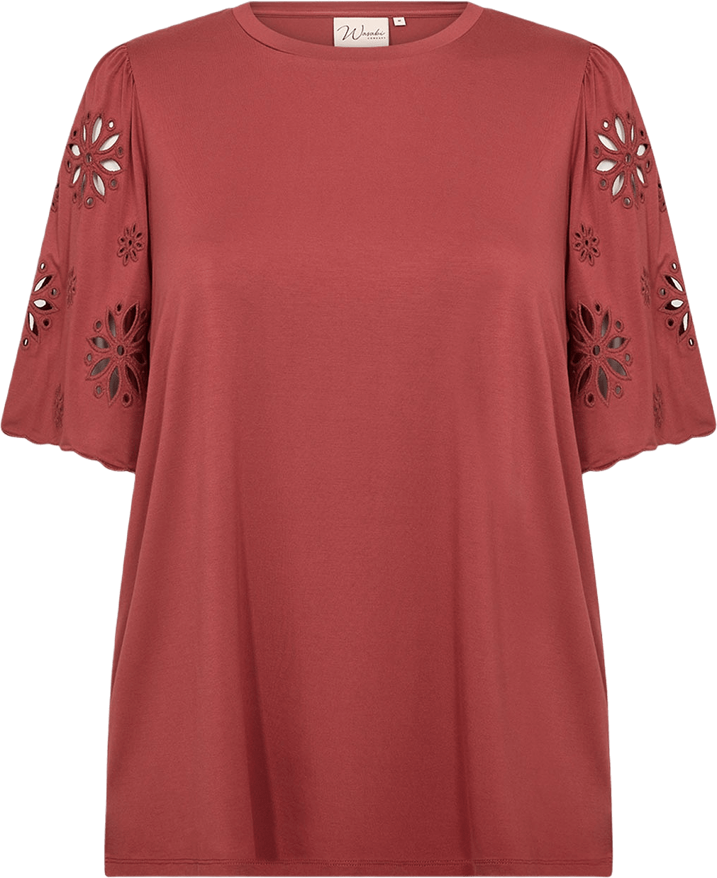 Wa-Stella 39 Blouse, från Wasabi Concept, i färgen Mineral Red.