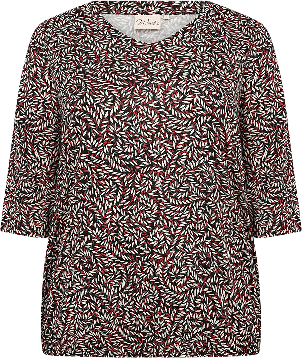 Wa-Lia 2 Blouse, från Wasabi Concept, i färgen Mineral Red Combi.