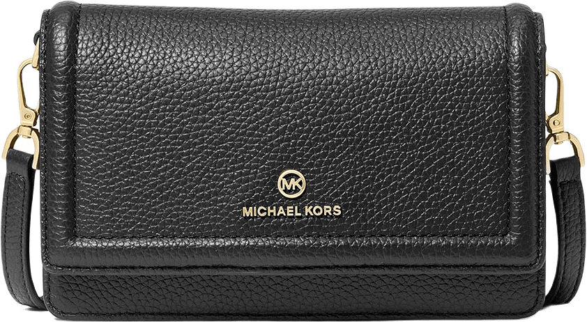 Jet Set Small Pebbled Leather Smartphone Convertible Crossbody Bag