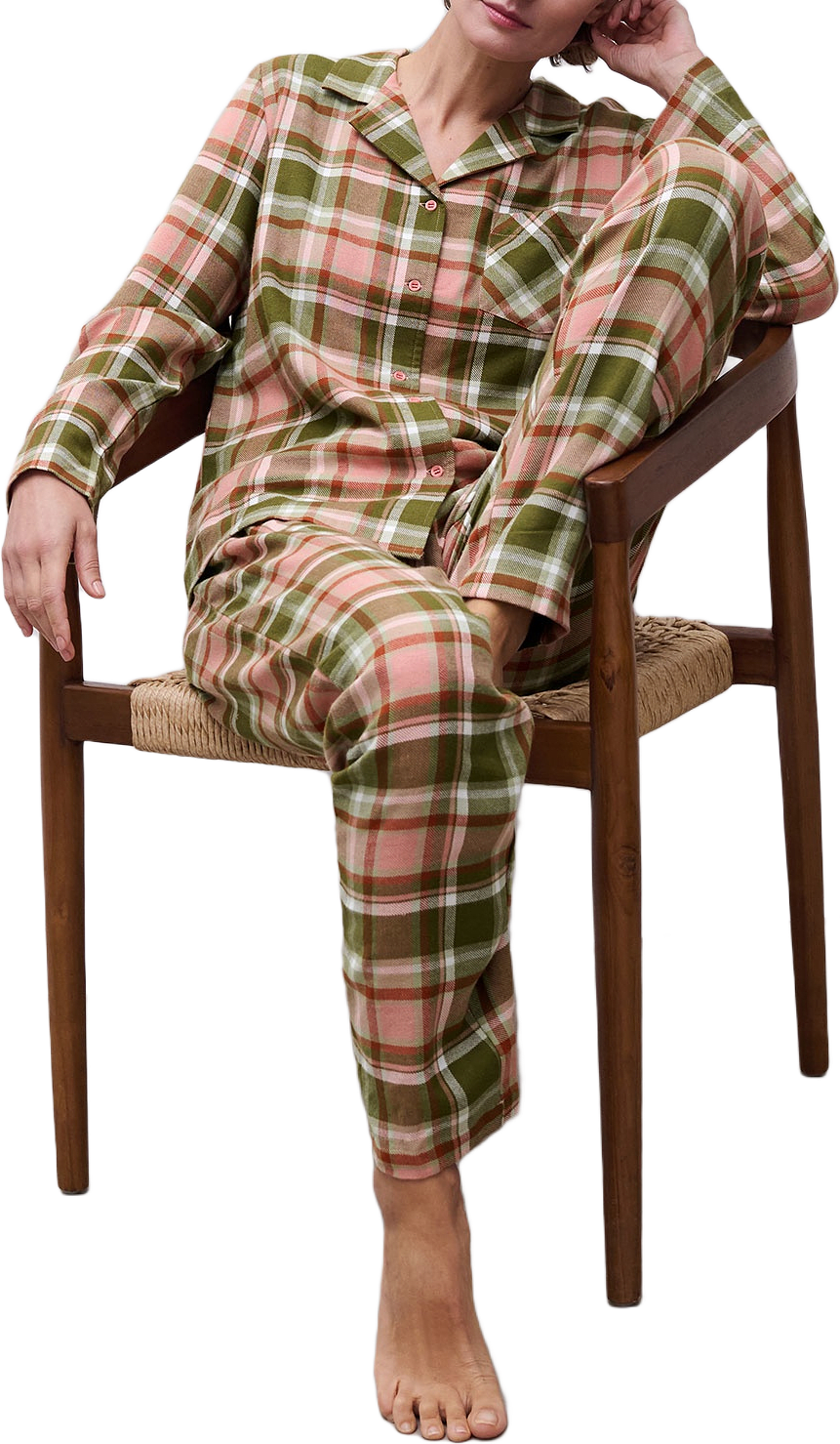 Heat Trousers, från FEMILET, i färgen Green Blush Checks.