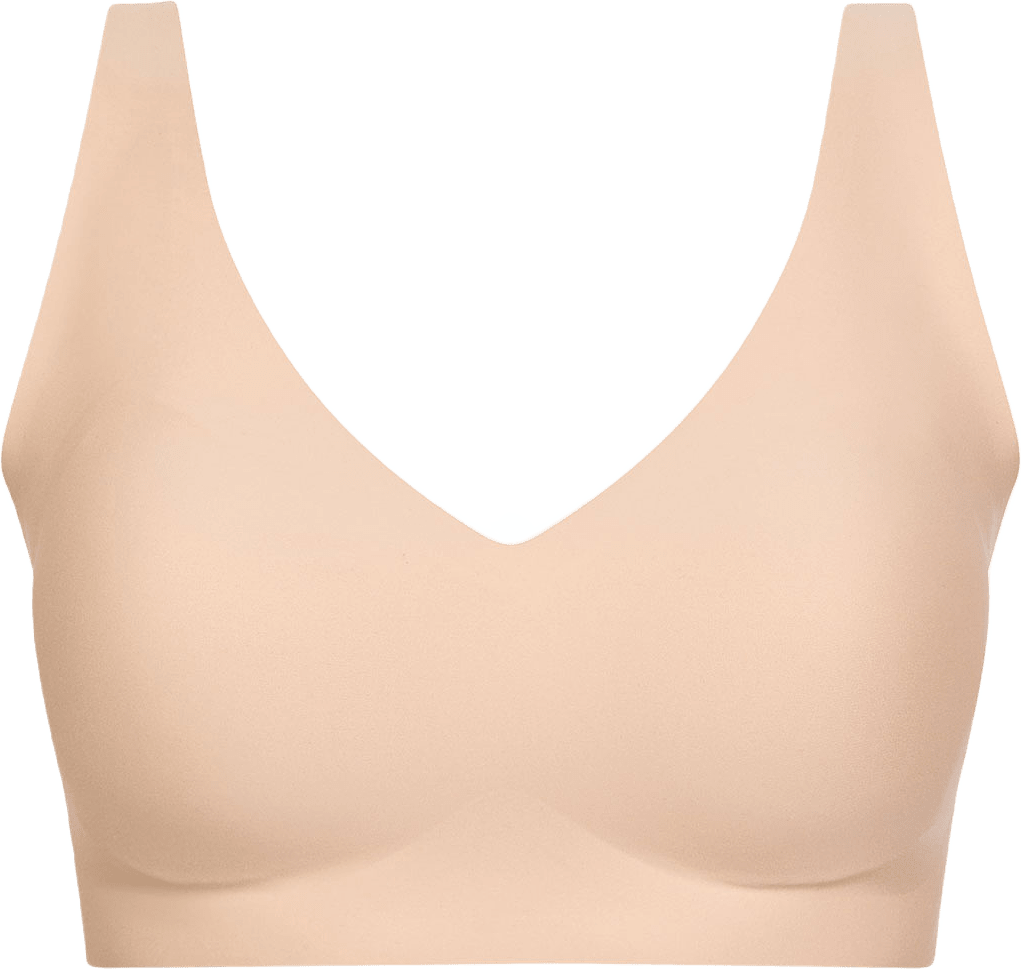 Softstretch Power Plunging Bra, från Chantelle, i färgen Golden Beige.