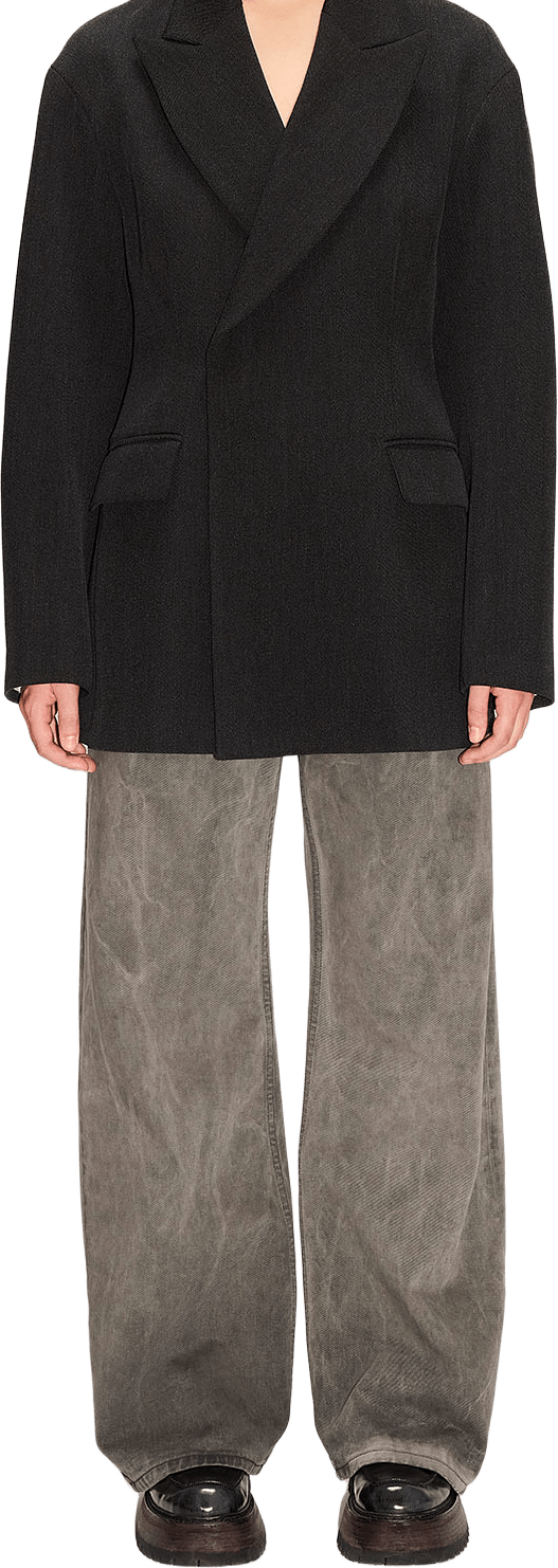 Corset Blazer Dark Grey Melange, från Hope, i färgen Dark Grey Melange.