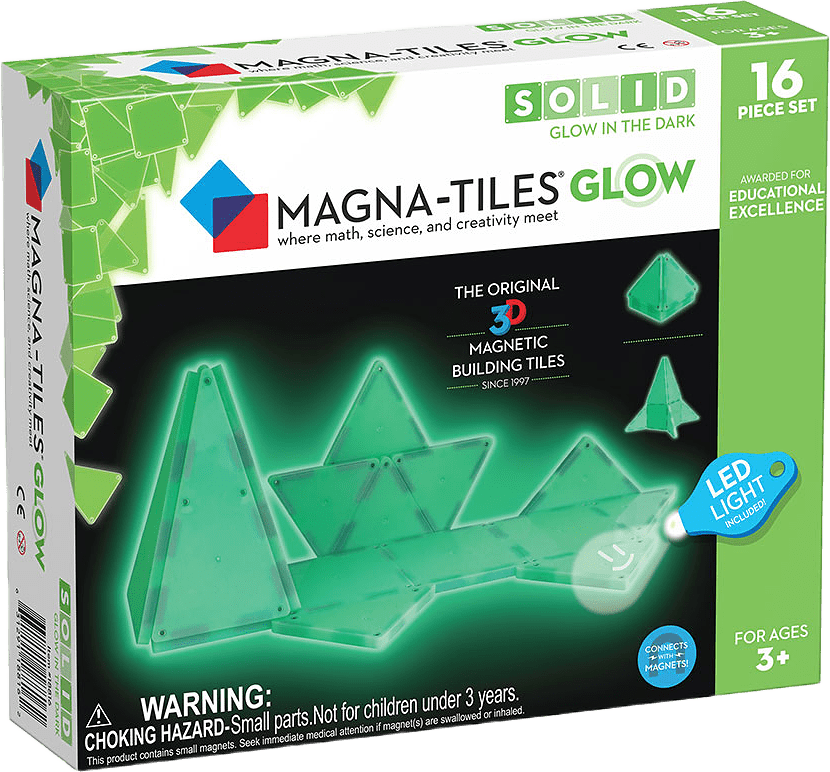 MAGNA-TILES® Glow 16 delar tilläggssats