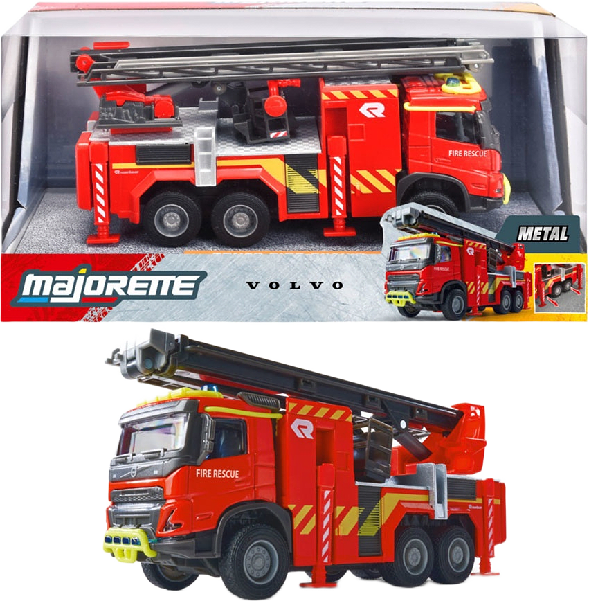 Volvo FMX Truck Fire Engine, från MAJORETTE, i färgen Red.
