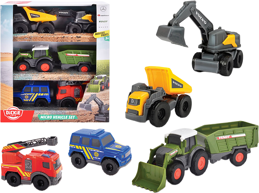 Dickie Toys Mini leksaksbilar 5-pack, från Dickie, i färgen Multicolore.