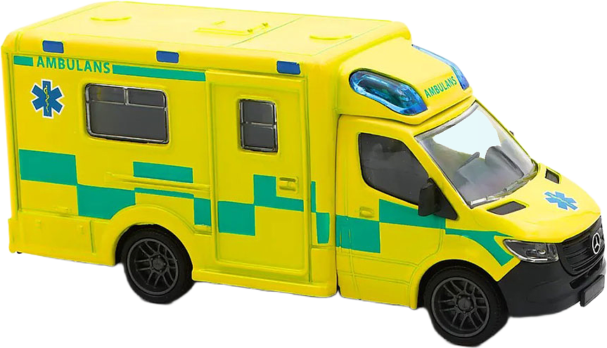 Mercedes-Benz Sprinter Svensk Ambulans, från MAJORETTE, i färgen Multicolore.