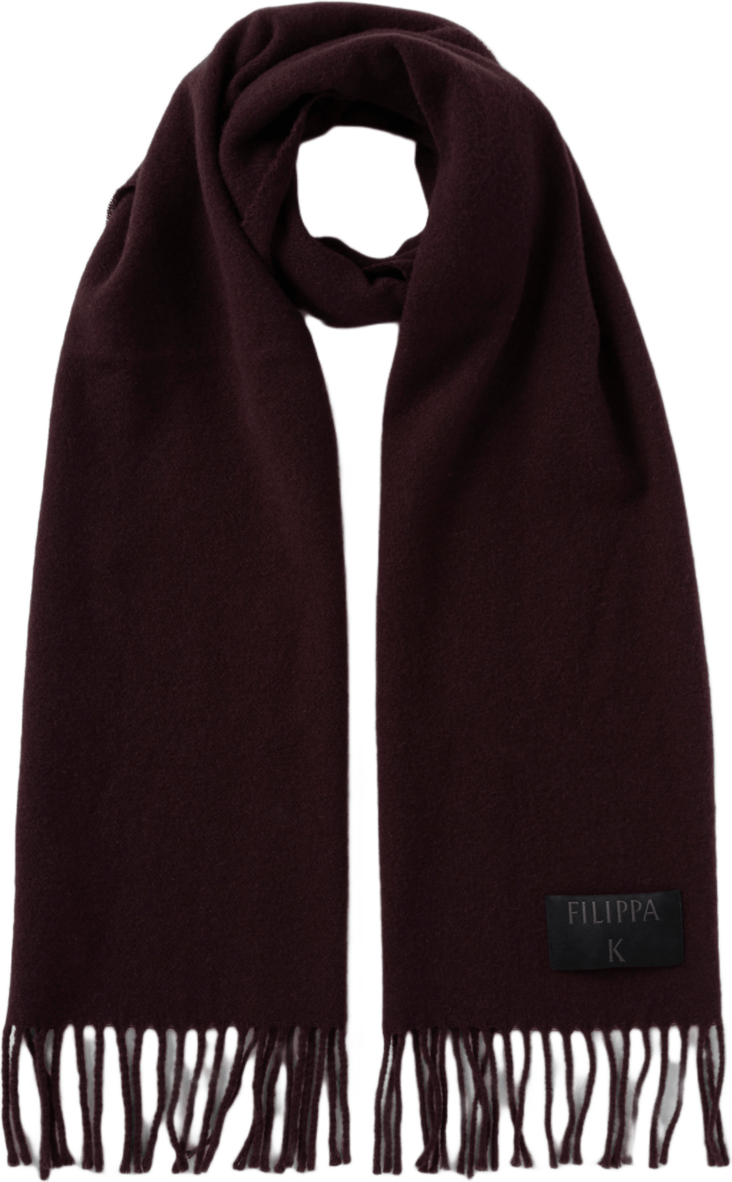 Wool Scarf, från Filippa K, i färgen Burgundy.
