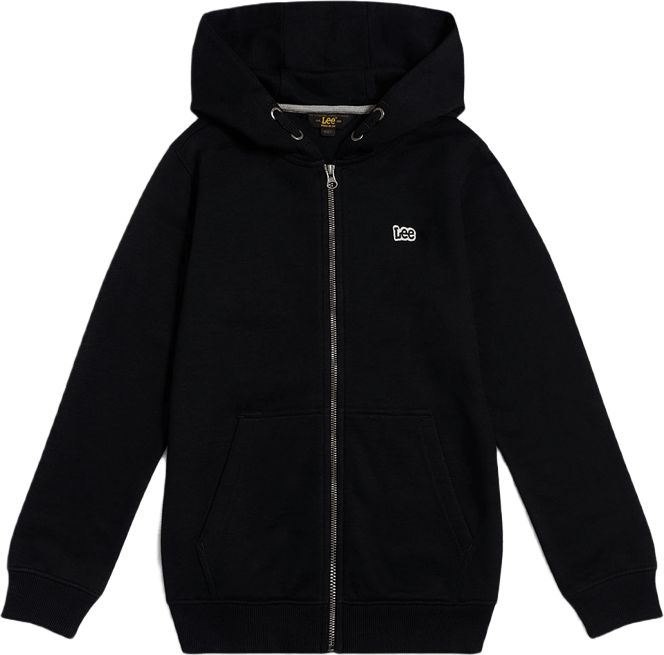 Badge Zip-hoodie, från Lee, i färgen Black.