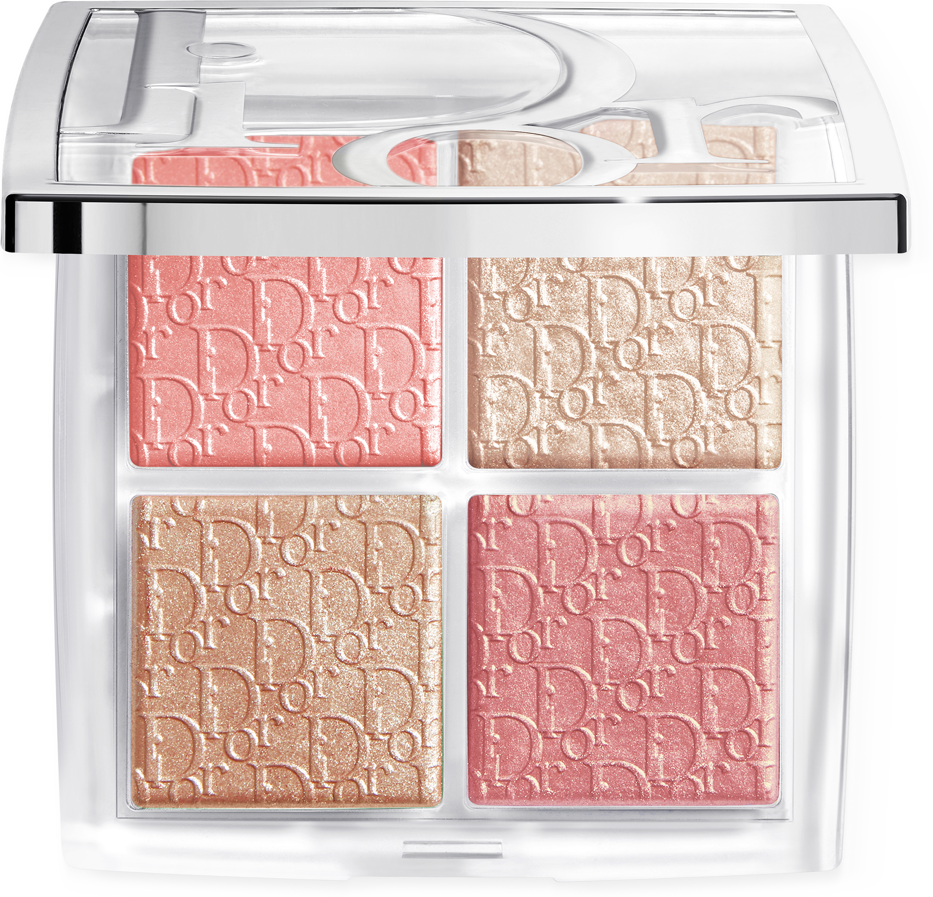 Dior Backstage Glow Maximizer Palette Multi-Use Highlighter and Blush Palette, från DIOR, i färgen Pearly Peach Glow.