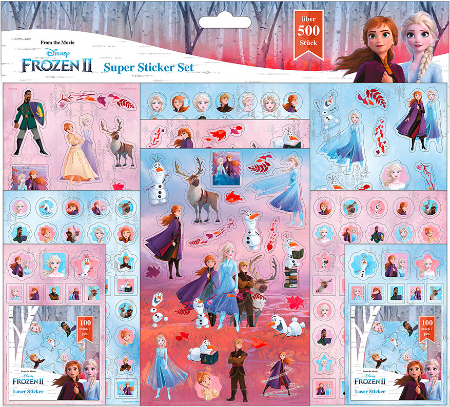 Klistermärken Frost, 500 st, från Undercover, i färgen Multicolore.