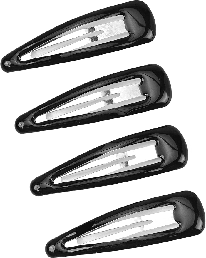 Hårspännen, 4-pack, från Å BEAUTY, i färgen Black.