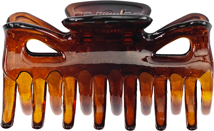 Hårklämma, 9 cm, från Å BEAUTY, i färgen Brown.