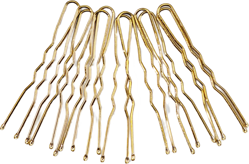 Hårnålar 10-pack, från Å BEAUTY, i färgen Gold.