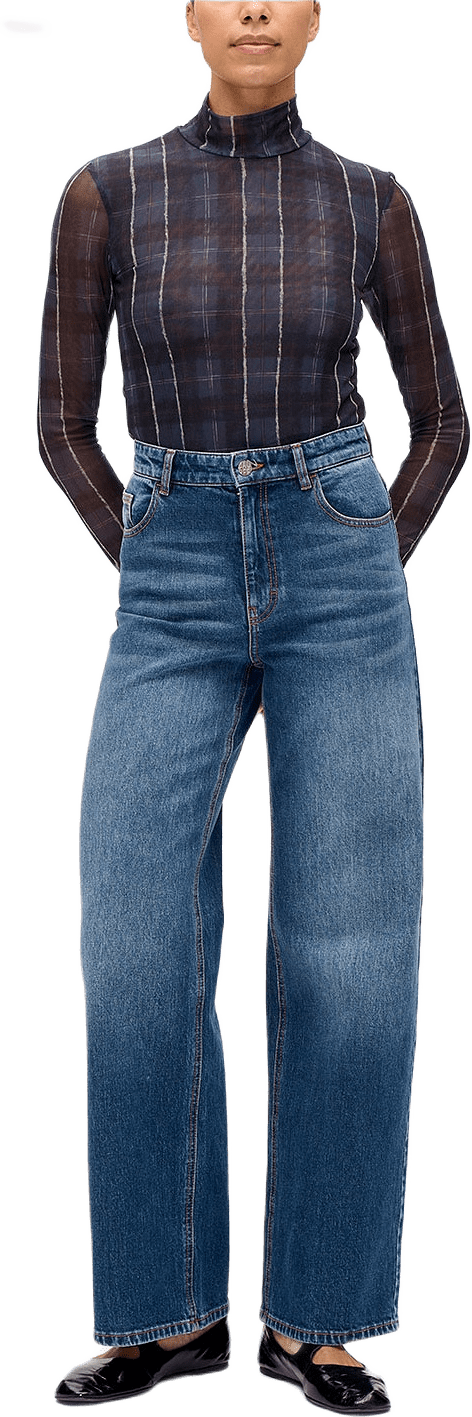 NINI Heavyweight jeans, från Baum und Pferdgarten, i färgen Worn Out Blue.